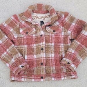 Retro Pink Plaid Wrangler Jacket